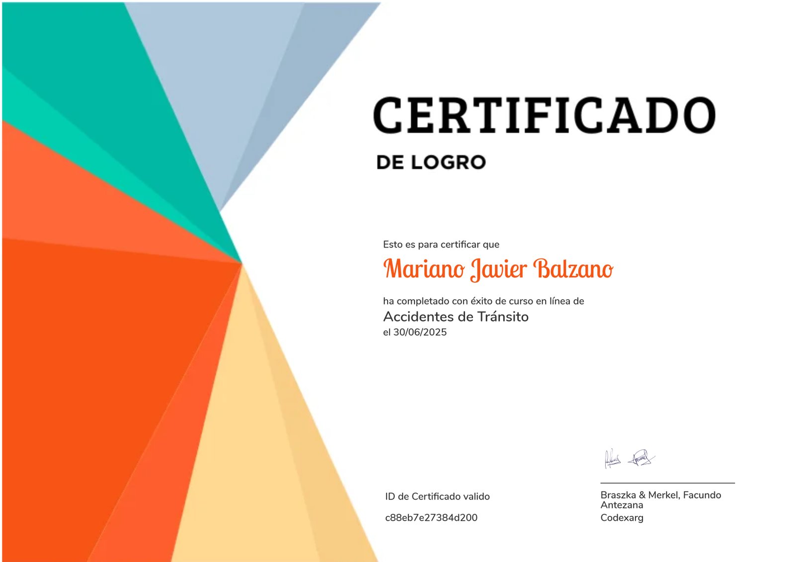 Accidentes de Tránsito